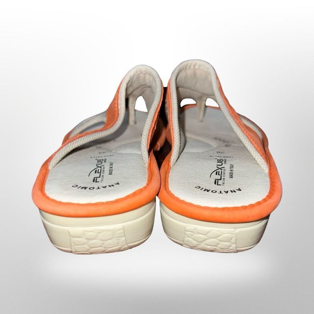 Spring Step Women's Flexus Pascalle Slide Sandal Orange Nubuck/Beige 39 US 8.5 - Picture 4 of 7